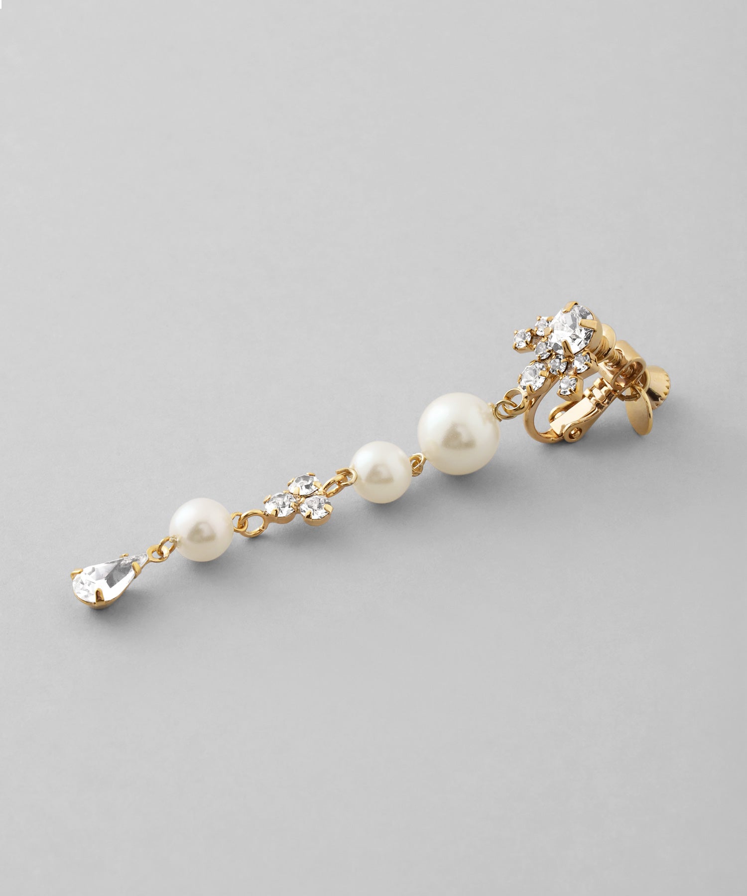 ANEMONE】ビジュー×パールイヤリング｜アネモネ・シエナロゼ・ミミサン