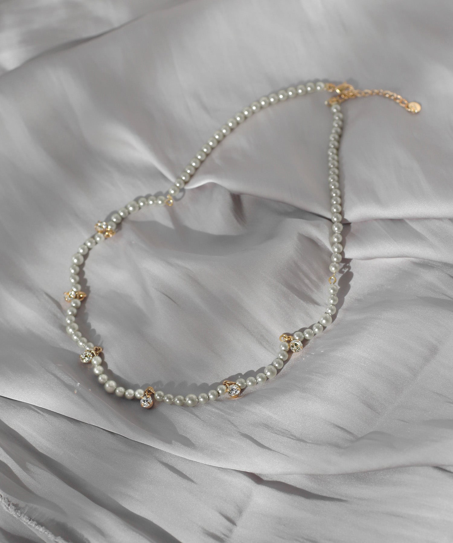 ANEMONE】ビジュー×パールネックレス｜アネモネ・シエナロゼ・ミミサン