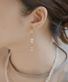 パール×チェーンピアス