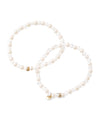 Pearl and Bead Double-Strand Bracelet