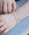 Pearl and Bead Double-Strand Bracelet