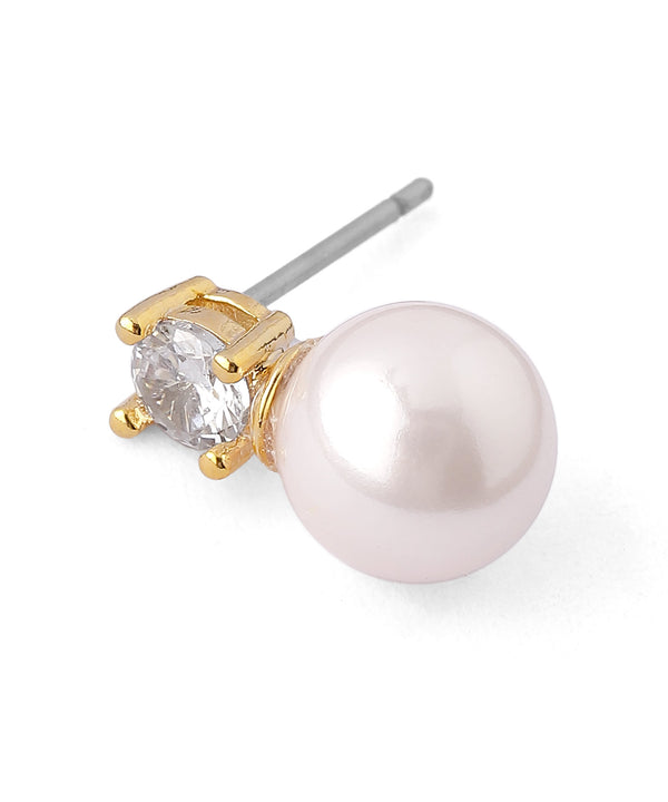 ビジュー×パールピアス