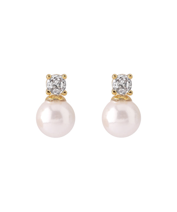 ビジュー×パールピアス