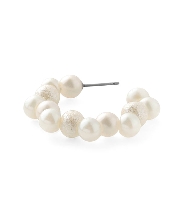 Pearl Hoop Earrings