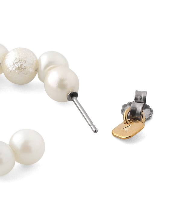 Pearl Hoop Earrings