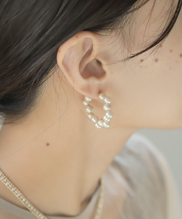 Pearl Hoop Earrings