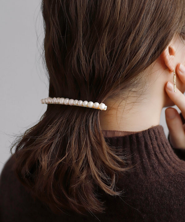 連なりパールスリムバレッタ