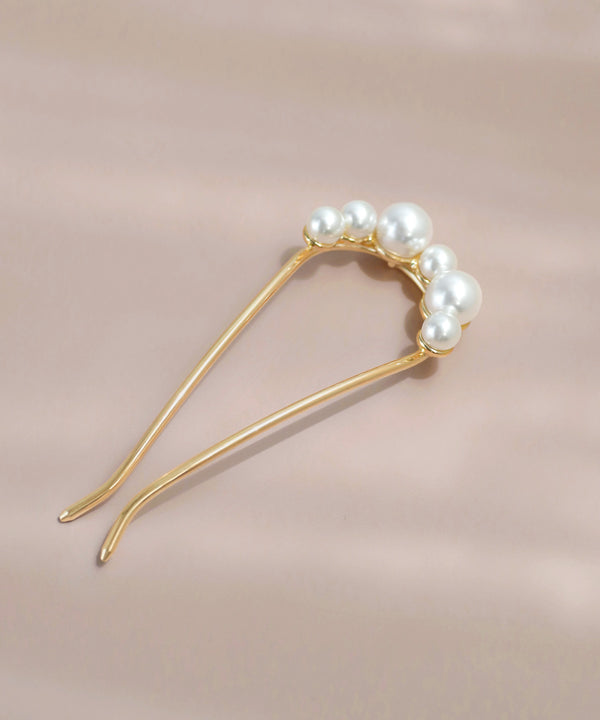 連なりパールU字コーム