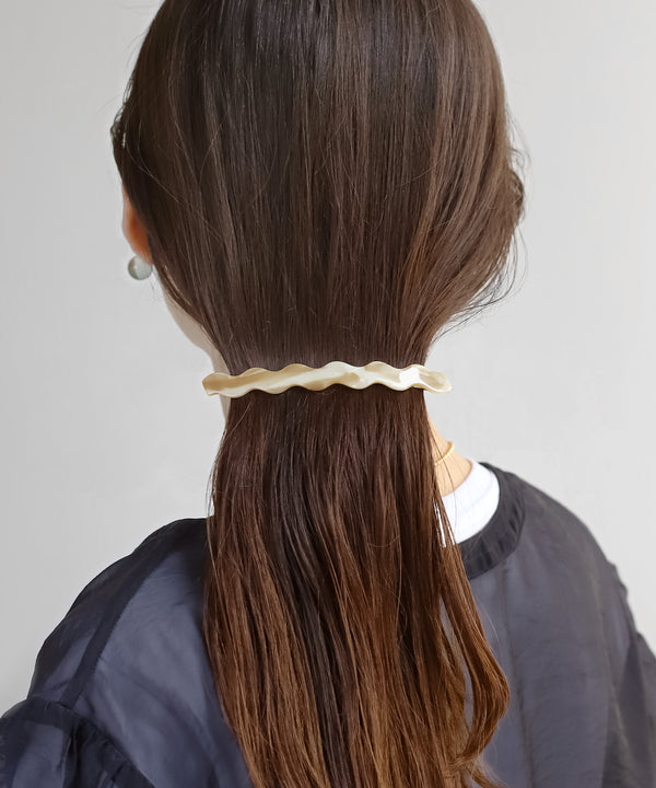 マーブルウェーブバレッタ