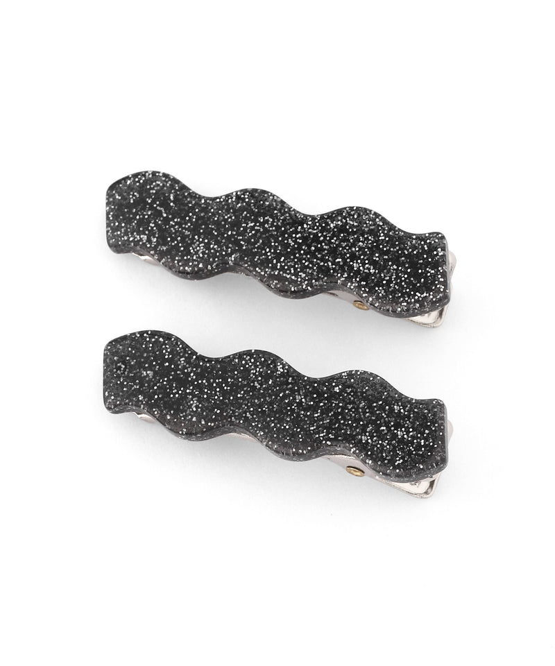 Glitter Wave Clips (Set of 2)