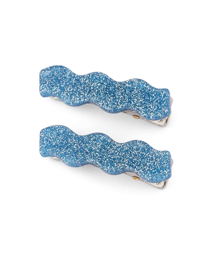 Glitter Wave Clips (Set of 2)