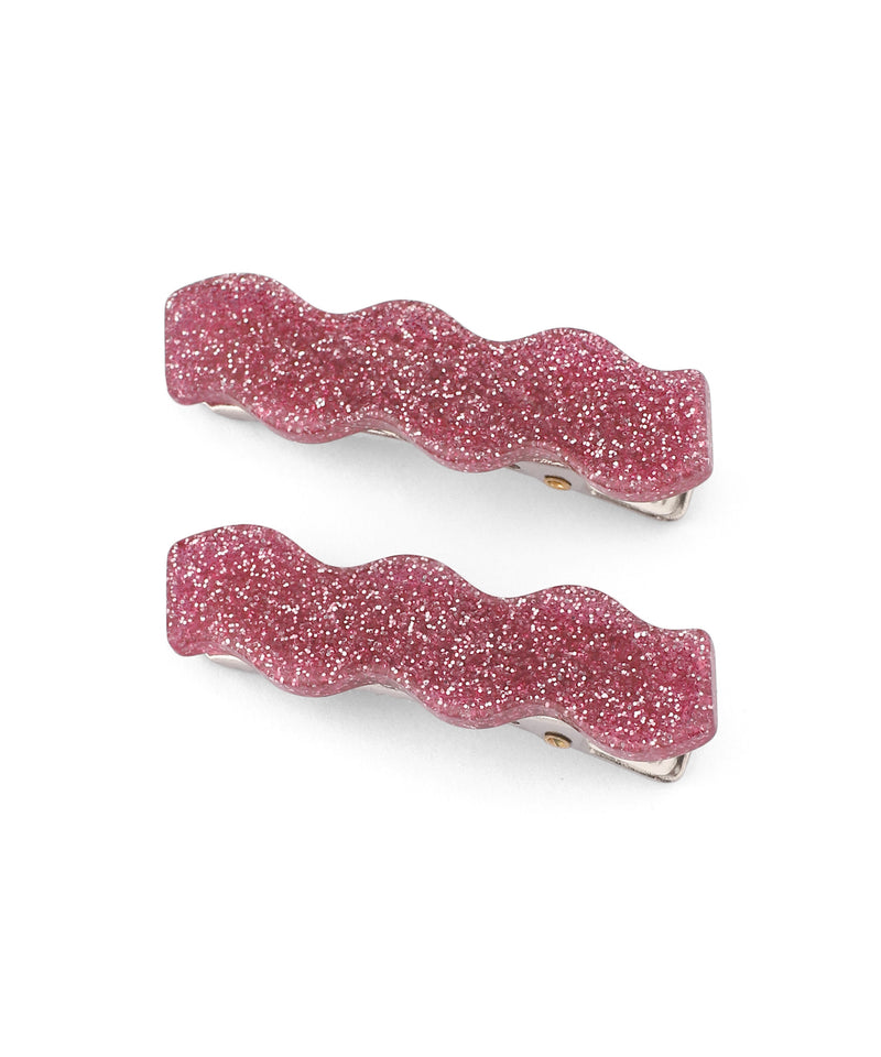 Glitter Wave Clips (Set of 2)