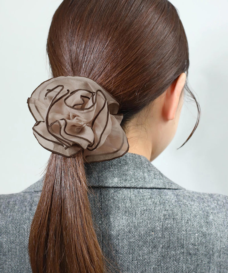 Organza x Piping Scrunchie