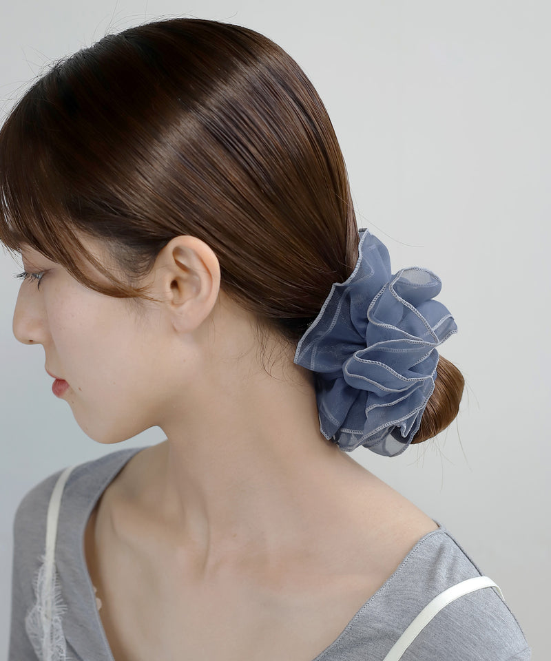 Organza x Piping Scrunchie
