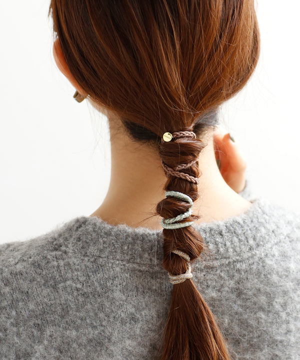 マルチデザインのラメヘアゴム[3本セット]