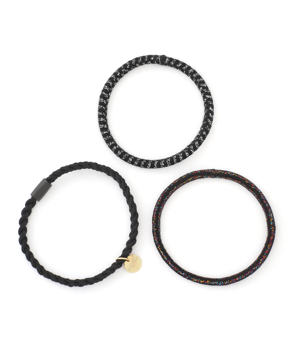 マルチデザインのラメヘアゴム[3本セット]