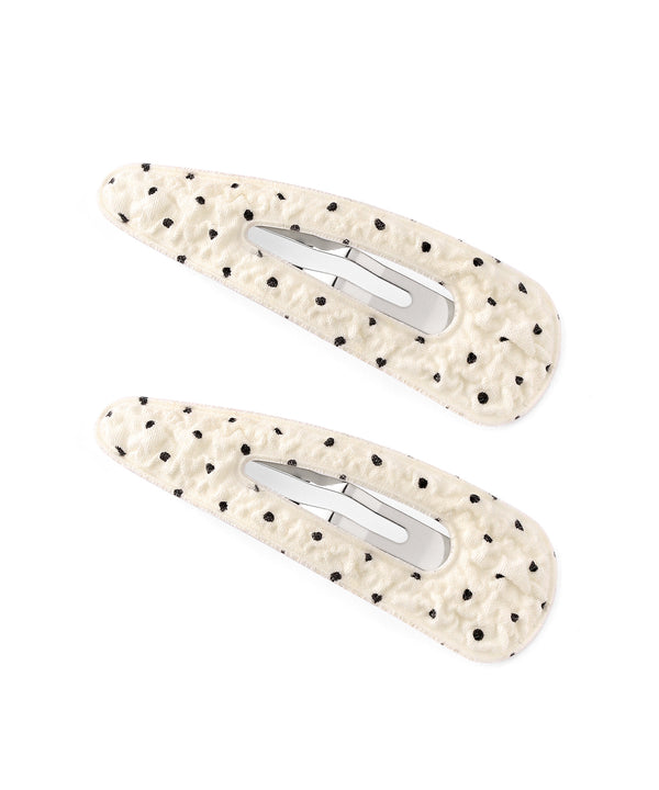 Polka Dot Snap Hair Clips [Set of 2]