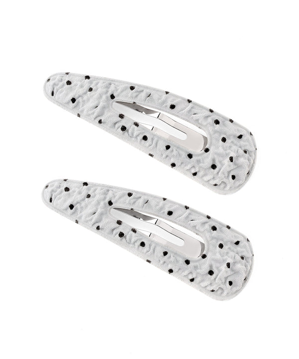 Polka Dot Snap Hair Clips [Set of 2]