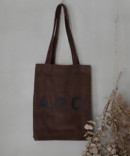 【A.P.C】TOTE LOU VELOURS IRREGULIER[トートバッグ]