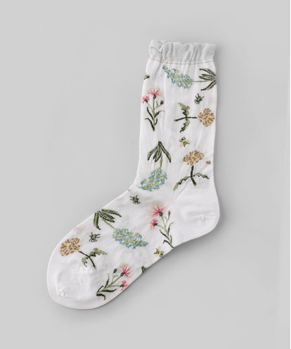【ANTIPAST】WONDERFUL FLOWER SOCKS