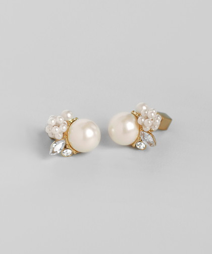 パール×ビジューピアス[Sheerchic]