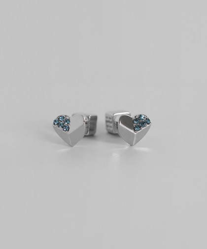 ビジュー×ハートピアス[Sheerchic]