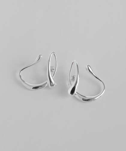 リキッドデザインピアス[ステンレス][Ownideal]