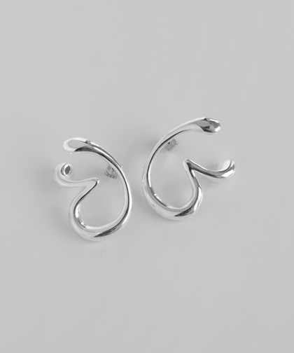 リキッドデザインピアス[ステンレス][Ownideal]