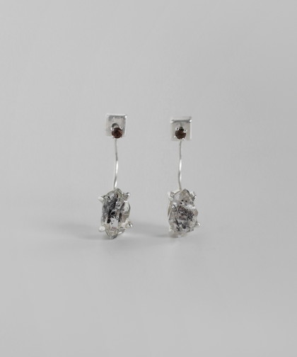 天然石バックキャッチピアス[silver925][Sheerchic]