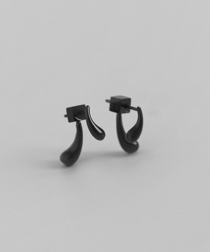 ドロップバックキャッチピアス[ステンレス][Basic]