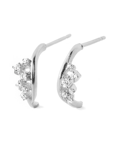 ビジューカールピアス[ジャルビジュー]