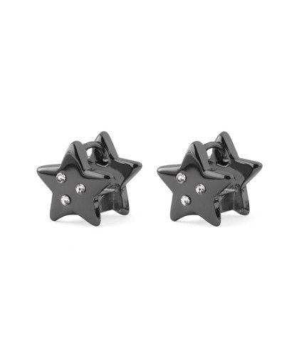 スター×ビジューフープピアス