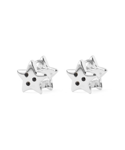 スター×ビジューフープピアス