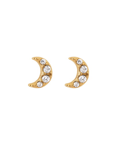 【ステンレス】ビジュームーンピアス