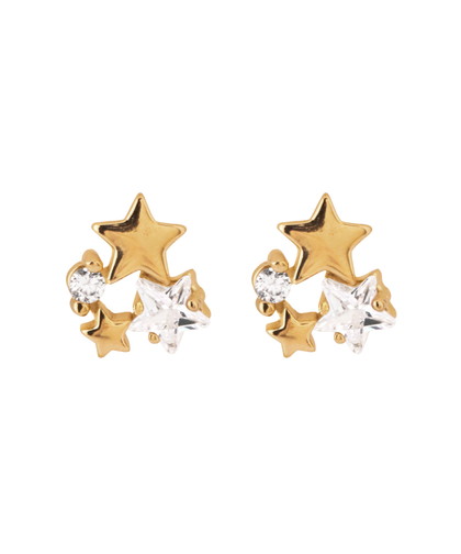 【ステンレス】スター×ビジューピアス