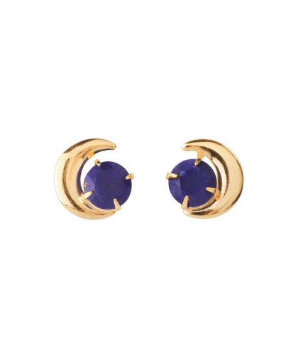 天然石×ムーンピアス[K10]