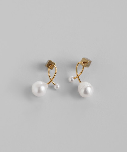 パール×ループラインピアス[UMU][Basic]