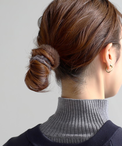 エコファーデザインヘアゴム[5本セット]