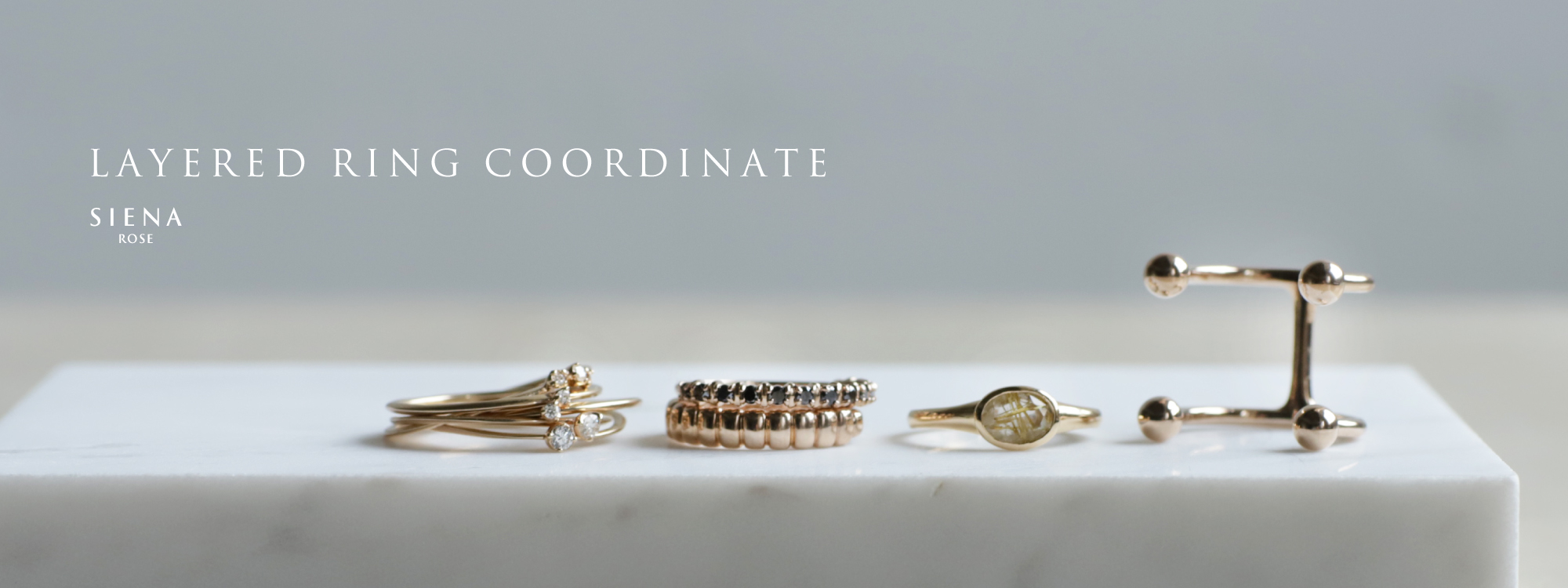 SIENA ROSE LAYERED RING COORDINATE